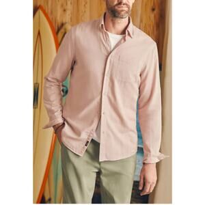 Faherty - Sunwashed Chambray Shirt /Coastal Muave /XL